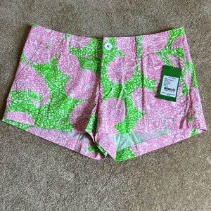 NWT Lilly Pulitzer Women's Pink and Green Shorts